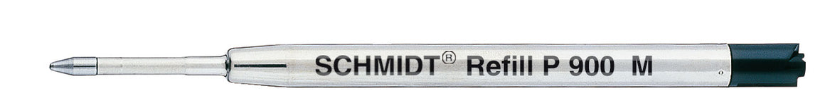 Schmidt P900, ricarica di colore nero, per penna a sfera media Schmidt P900, ricarica di colore nero, per penna a sfera media